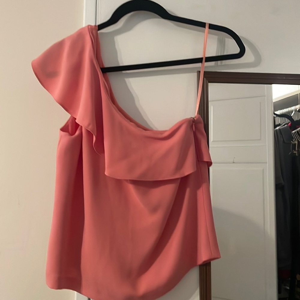 Club Monaco one shoulder top